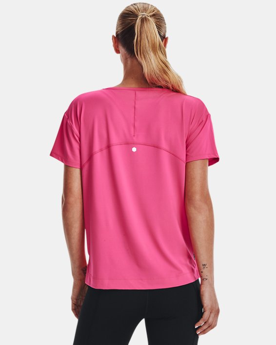 Women's UA RUSH™ Energy Core Short Sleeve, Pink, pdpMainDesktop image number 2